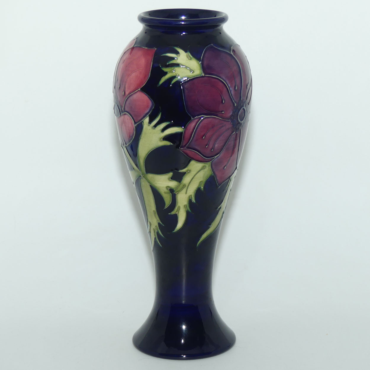 Moorcroft Anemone tall blue vase