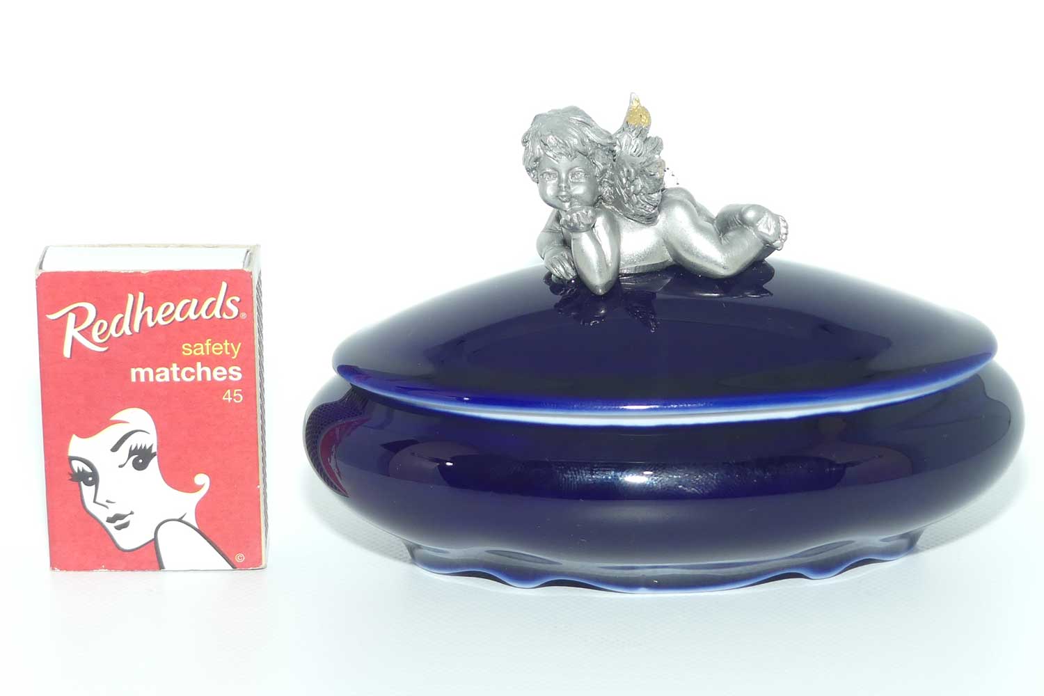 Les Etains Du Prince Limoges France oval trinket