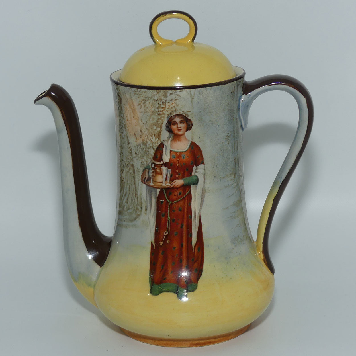 Royal Doulton Shakespearean Anne Page coffee pot