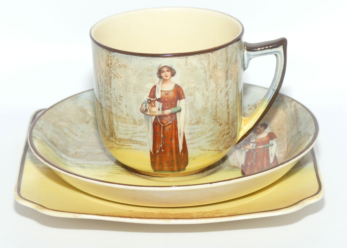 Royal Doulton Shakespearean Anne Page trio D3596 | matched