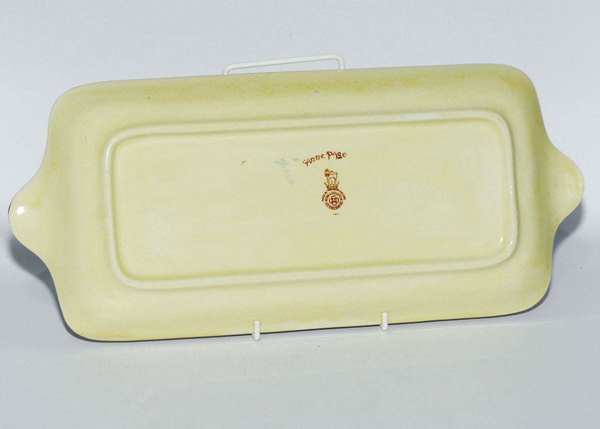 Royal Doulton Shakespearean Anne Page large sandwich tray D3596