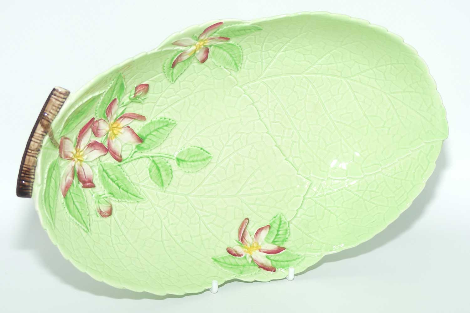 Carlton Ware Apple Blossom on Green leaf bowl | 1556/2 | 27.5cms