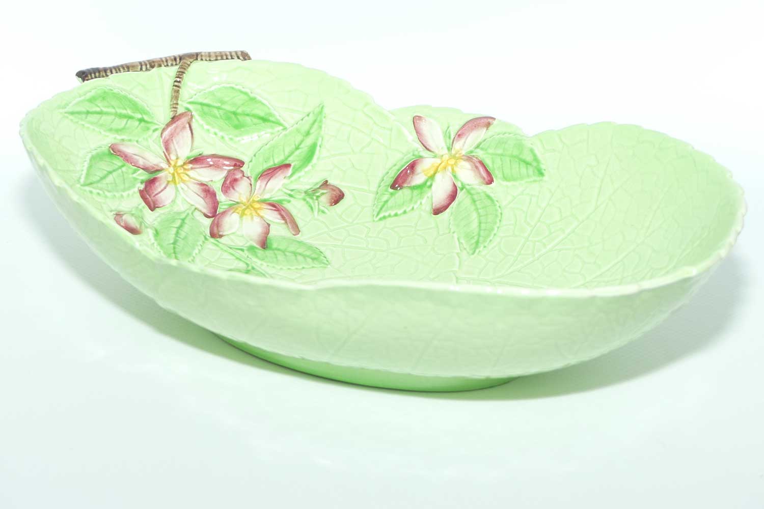 Carlton Ware Apple Blossom on Green leaf bowl | 1556/2 | 27.5cms