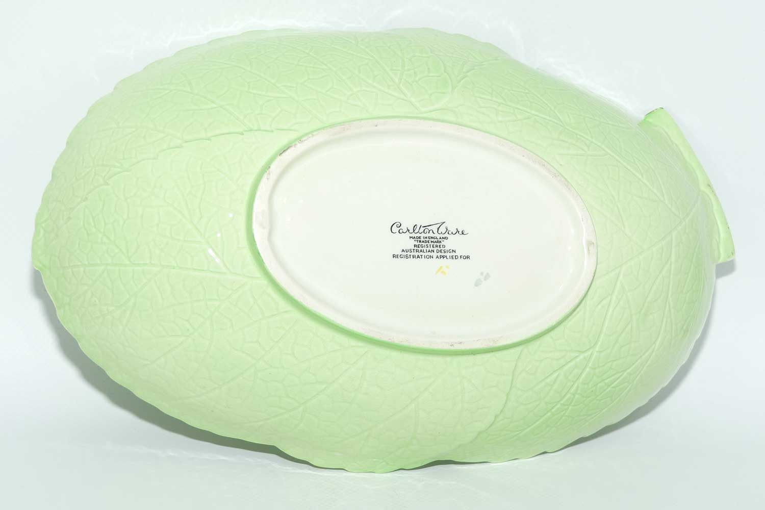 Carlton Ware Apple Blossom on Green leaf bowl | 1556/2 | 27.5cms