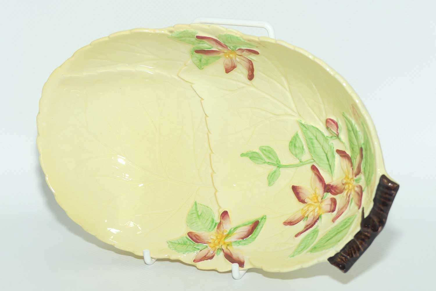 Carlton Ware Apple Blossom on Yellow leaf bowl | 1665/4 | 21cms