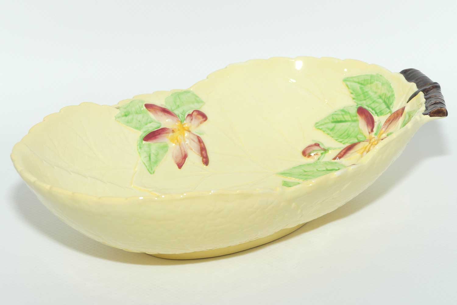 Carlton Ware Apple Blossom on Yellow leaf bowl | 1665/4 | 21cms