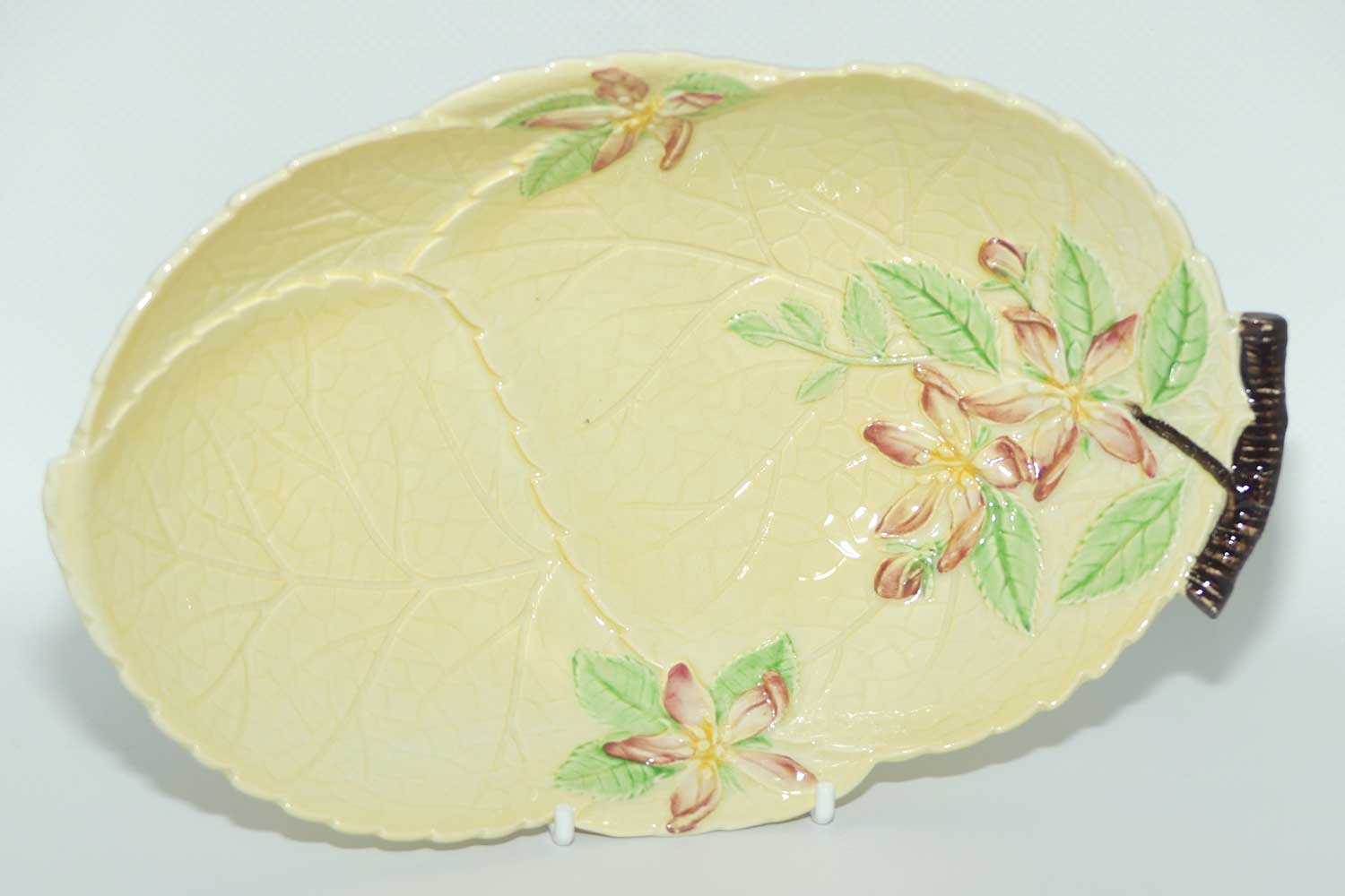 Carlton Ware Apple Blossom on Yellow leaf bowl | 1665/3 | 24cms