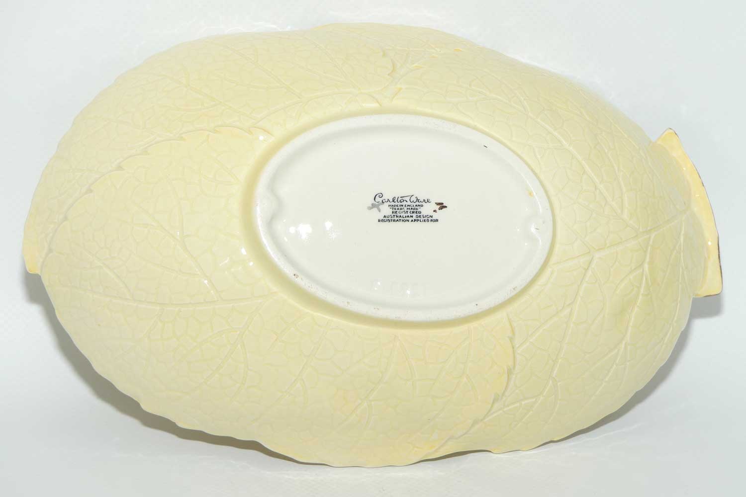 Carlton Ware Apple Blossom on Yellow leaf bowl | 1665/3 | 24cms