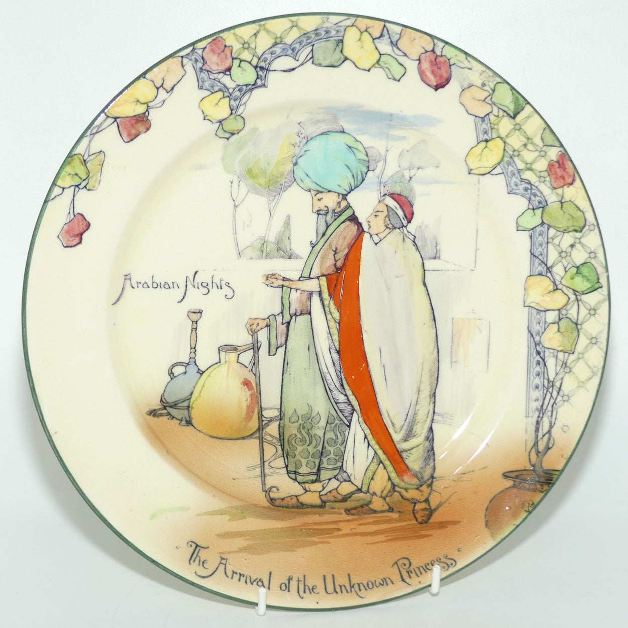 Royal Doulton Arabian Nights The Arrival of the Unknown Princess plate D3420