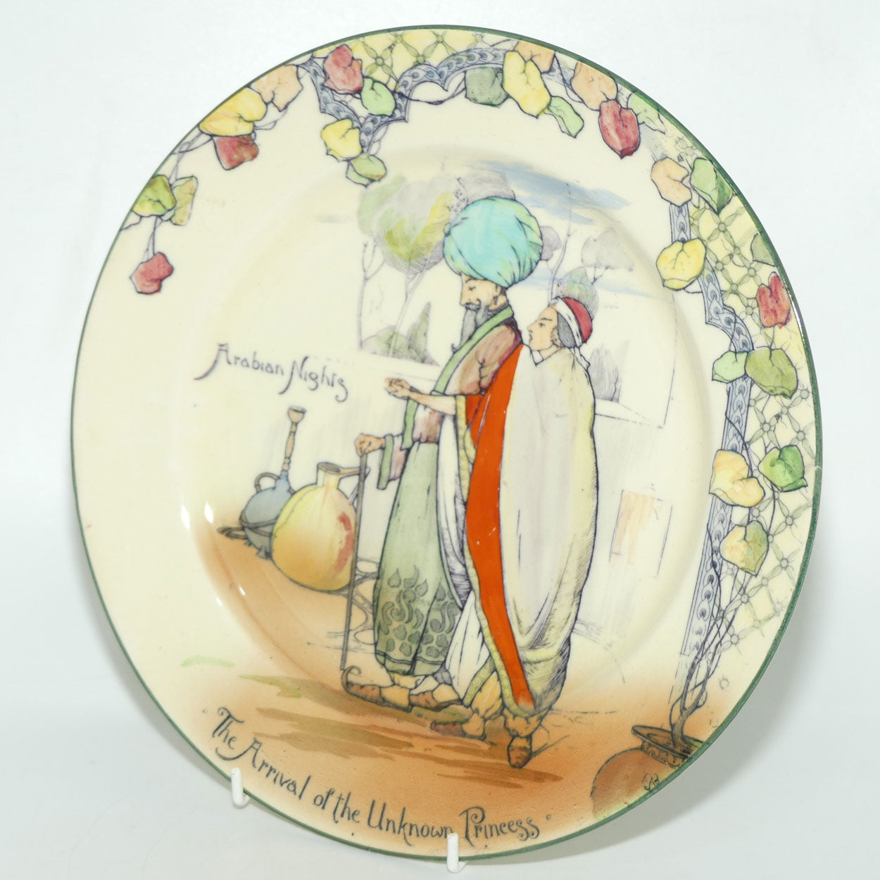 Royal Doulton Arabian Nights The Arrival of the Unknown Princess plate D3420