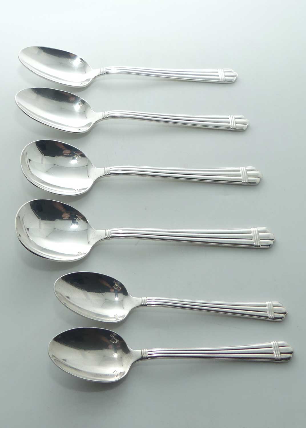 Christofle France Aria design Silver plated collection of 22 pieces of flatware
