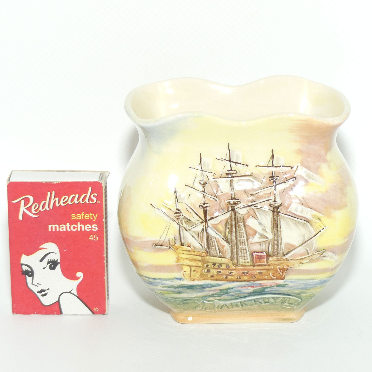 Royal Doulton Famous Ships Ark Royal small vase D5957 | #1