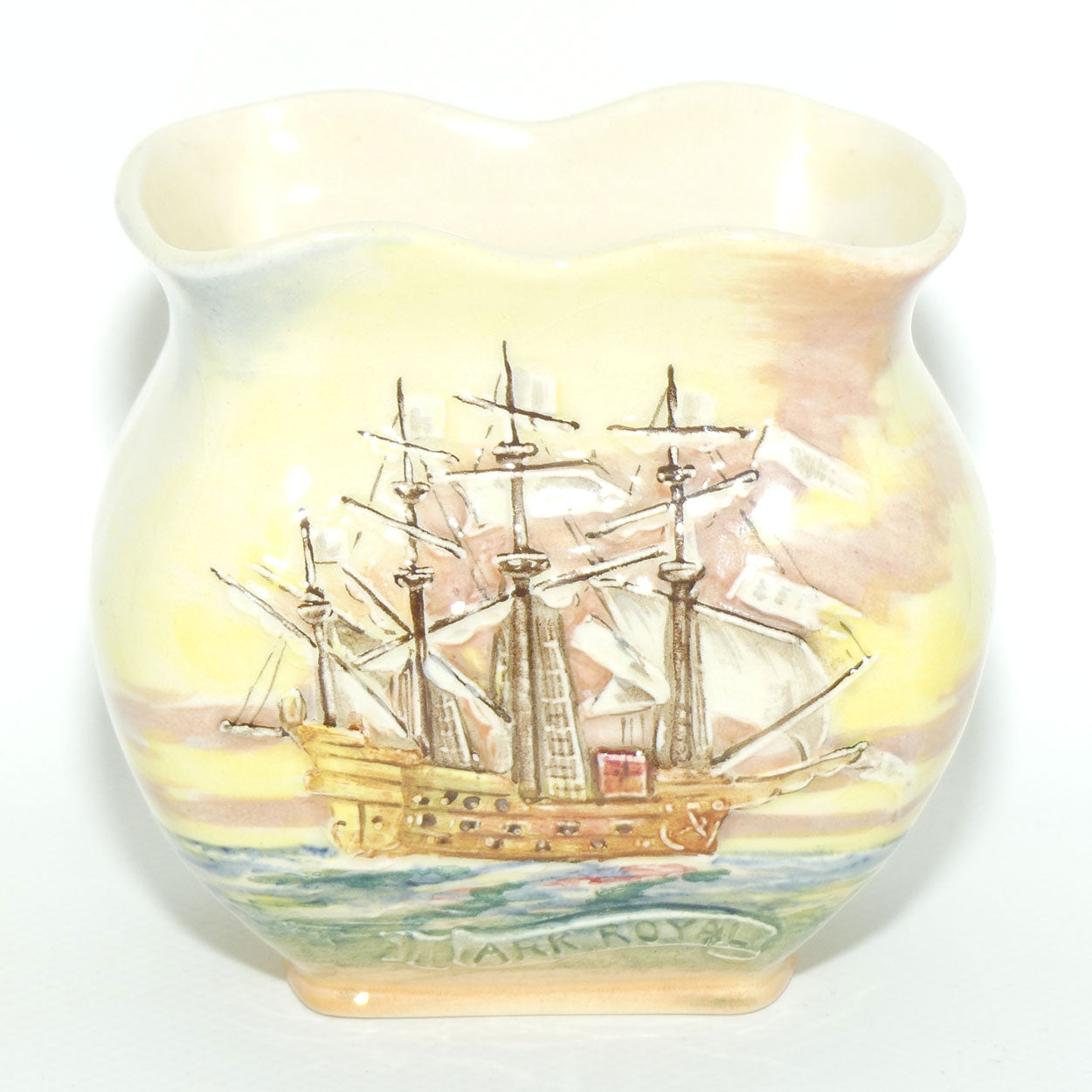 Royal Doulton Famous Ships Ark Royal small vase D5957 | #1