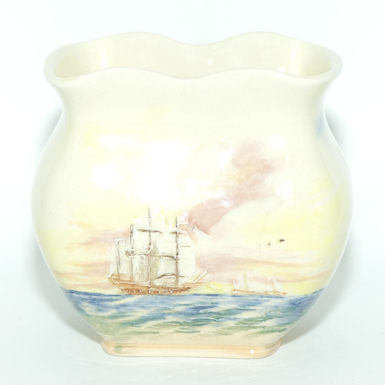 Royal Doulton Famous Ships Ark Royal small vase D5957 | #2
