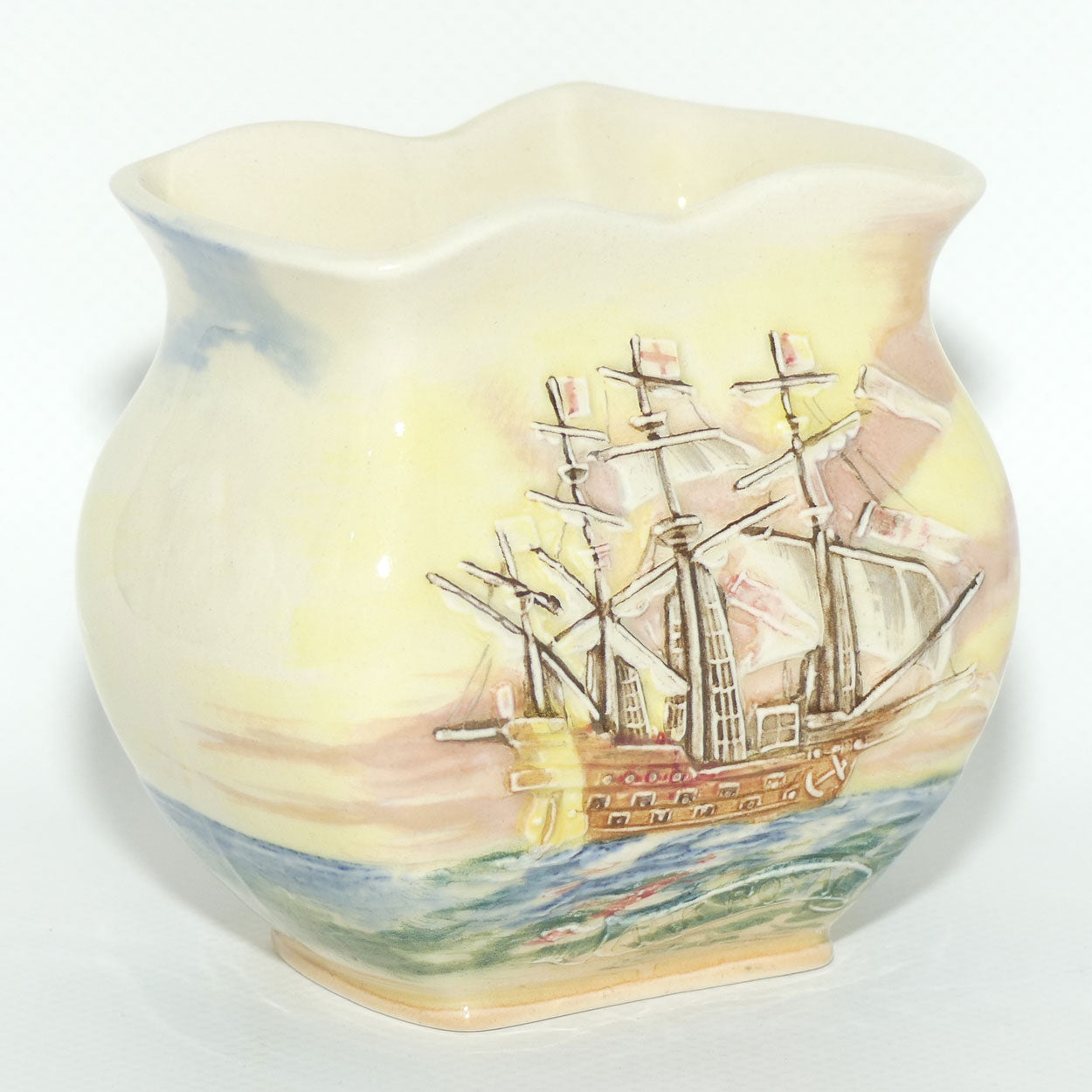 Royal Doulton Famous Ships Ark Royal small vase D5957 | #2