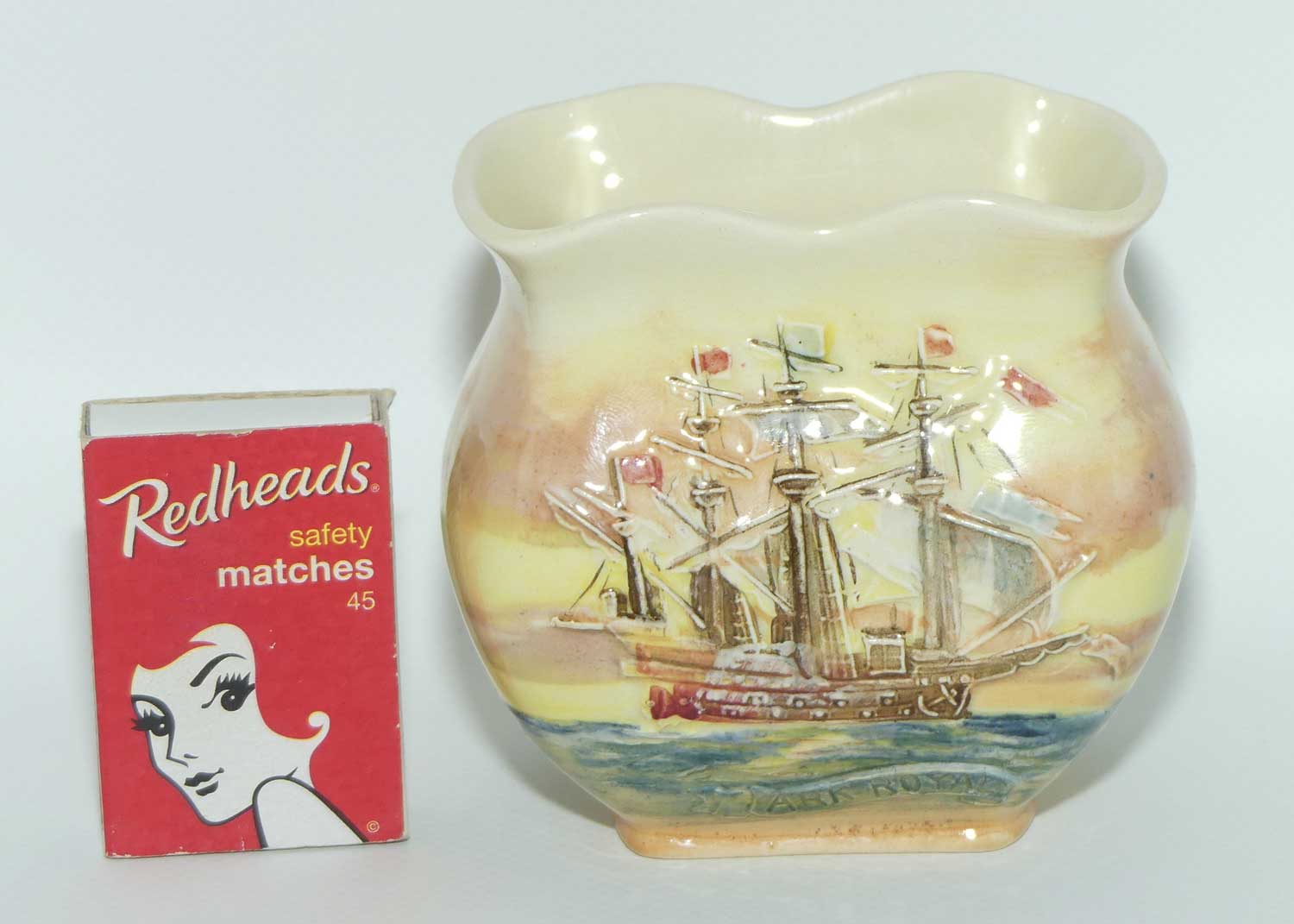 Royal Doulton Famous Ships series | Ark Royal small vase D5957 | #3