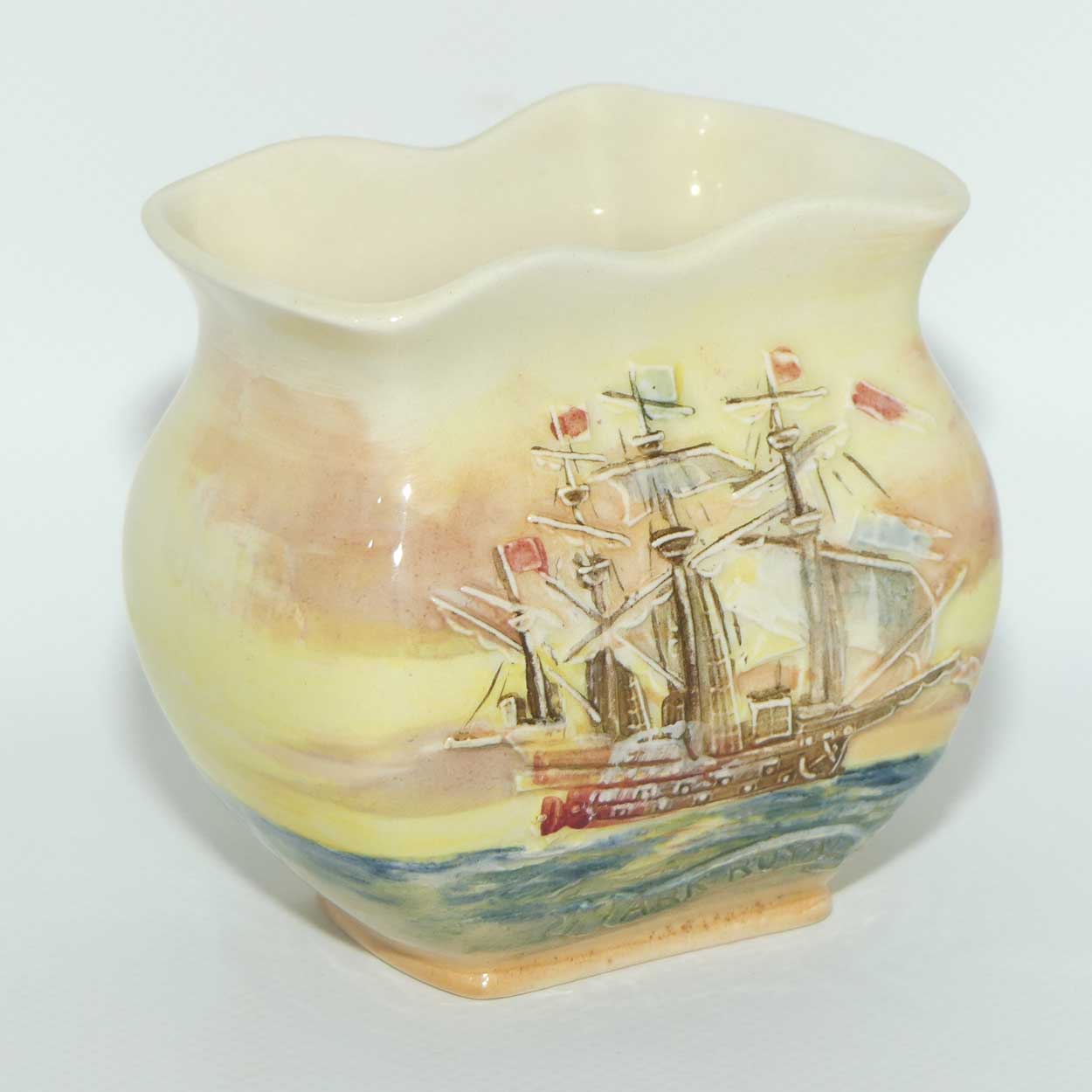 Royal Doulton Famous Ships series | Ark Royal small vase D5957 | #3