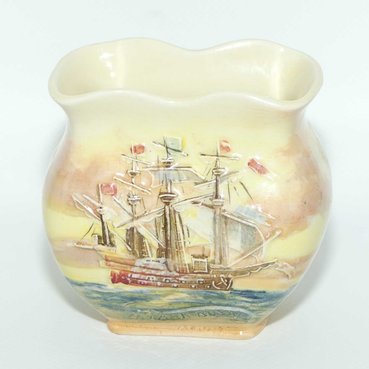 Royal Doulton Famous Ships series | Ark Royal small vase D5957 | #3