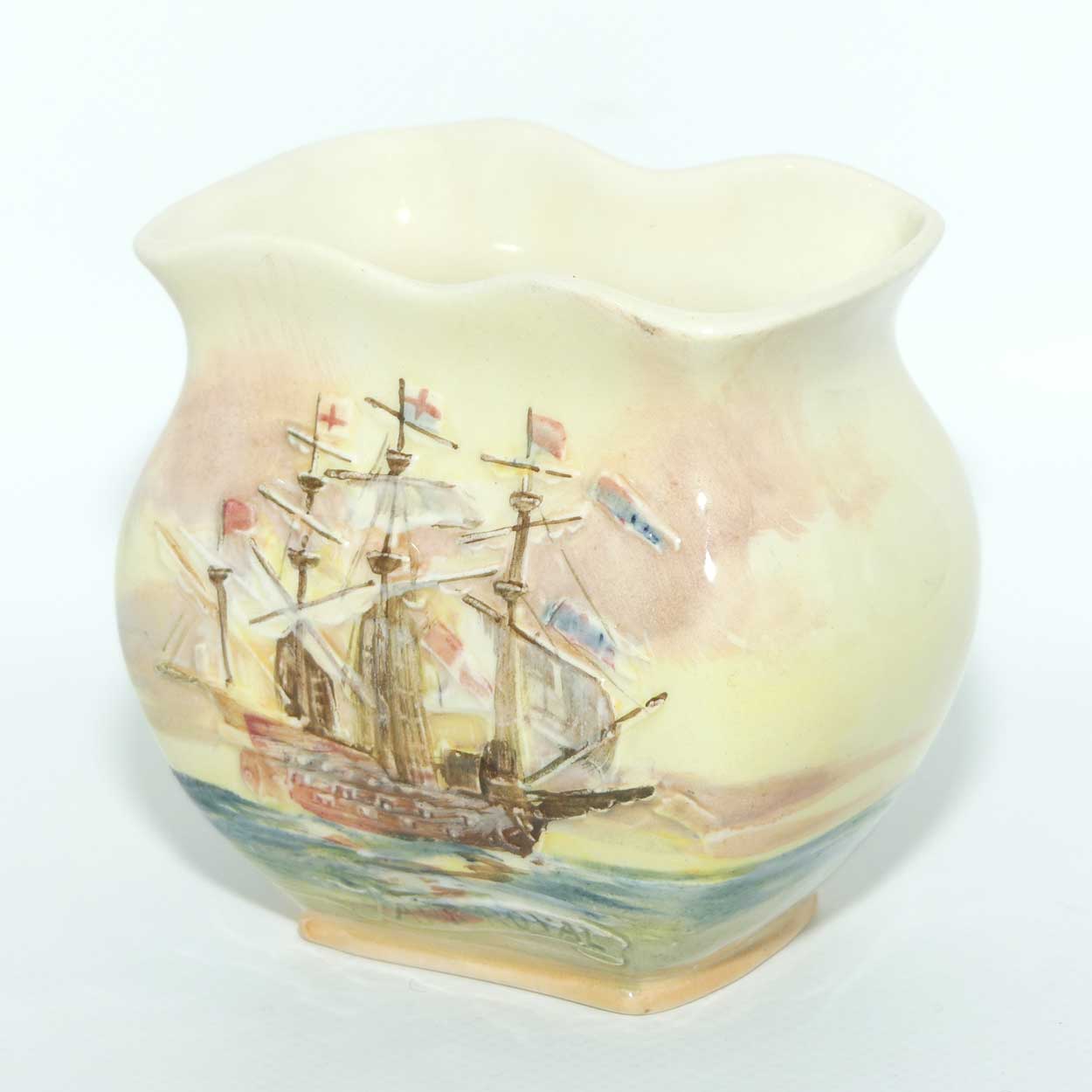 Royal Doulton Famous Ships series | Ark Royal small vase D5957 | #4
