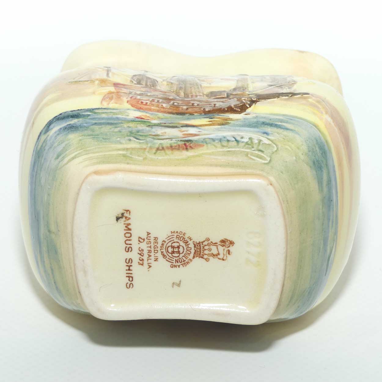 Royal Doulton Famous Ships series | Ark Royal small vase D5957 | #4