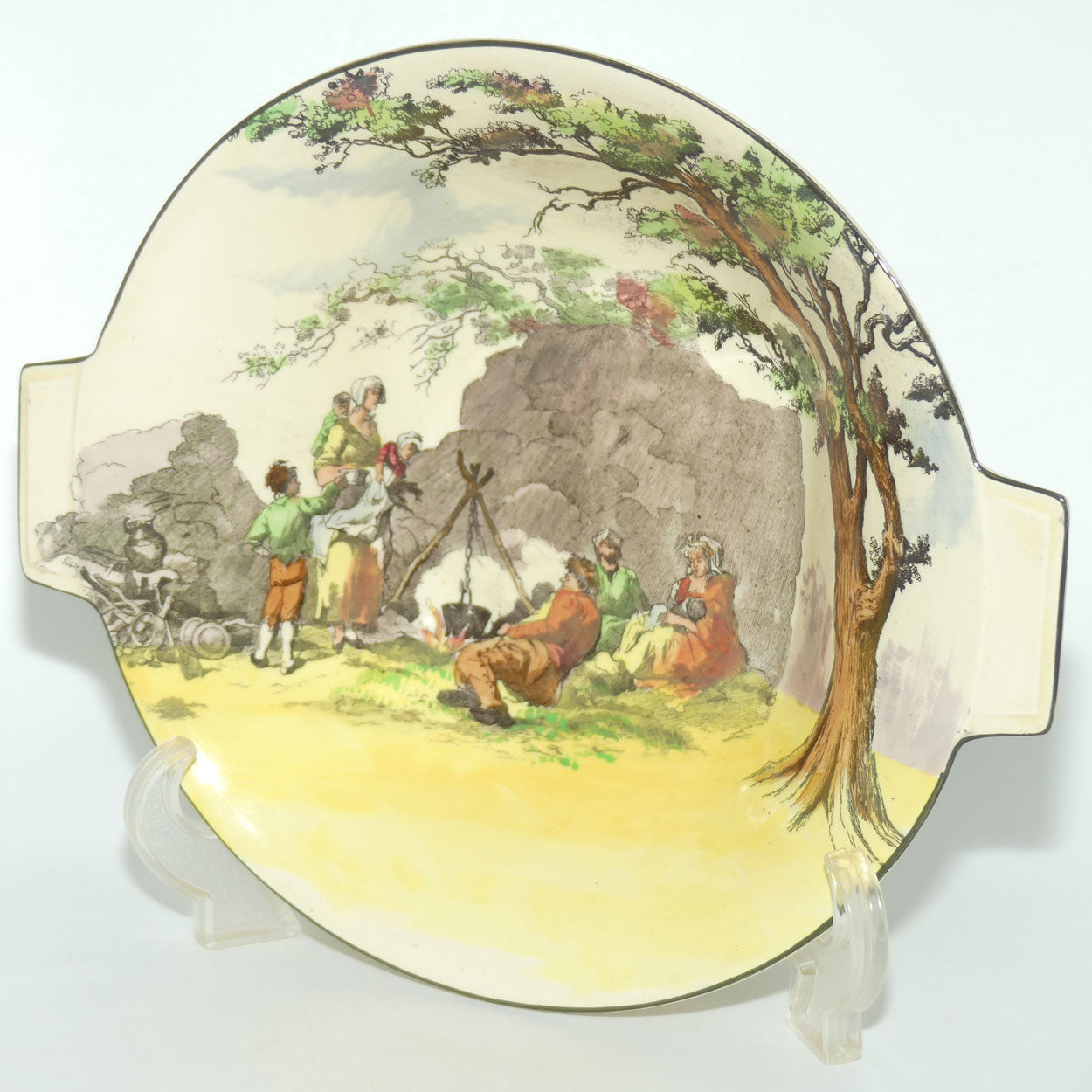 Royal Doulton Gleaners and Gypsies Art Deco bowl
