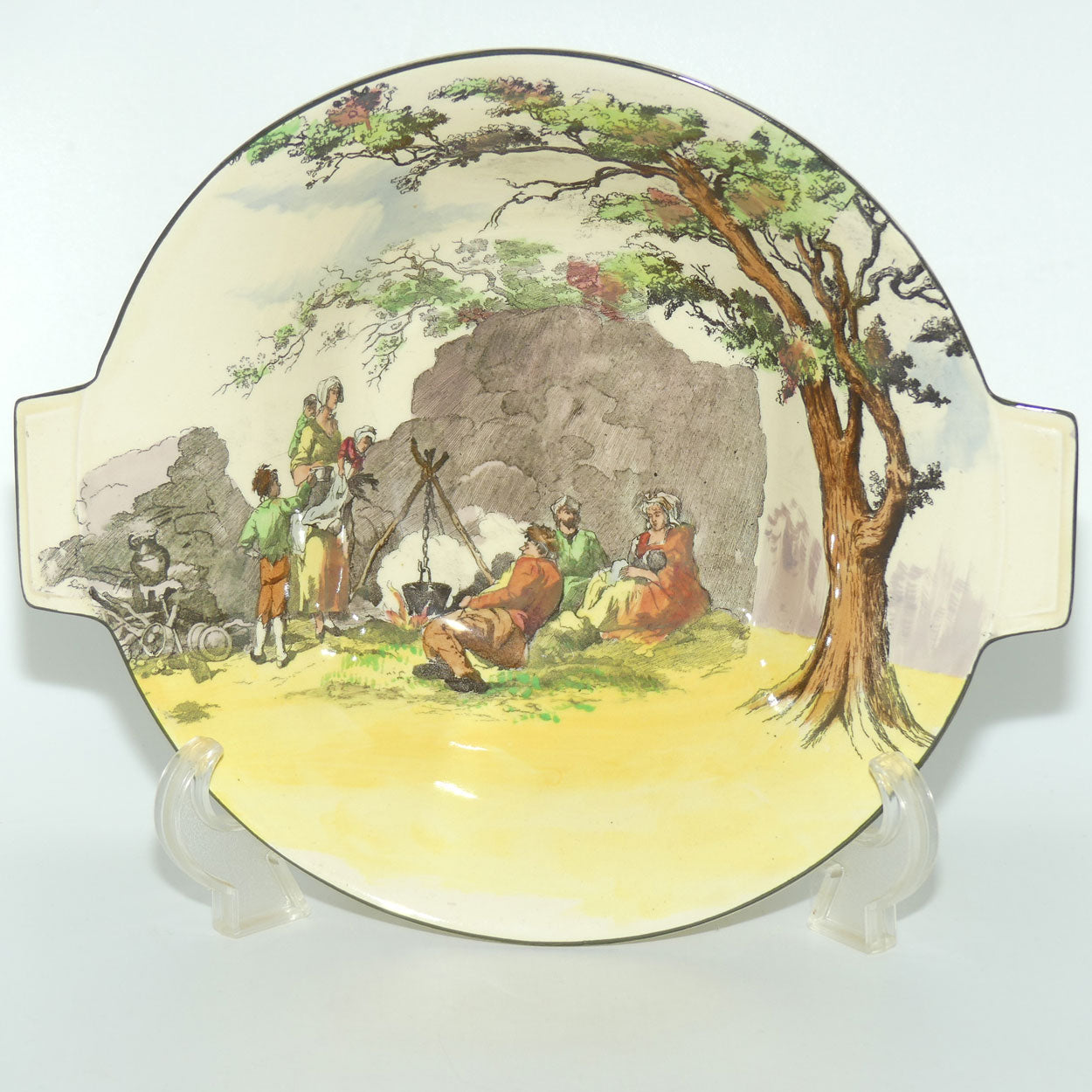 Royal Doulton Gleaners and Gypsies Art Deco bowl