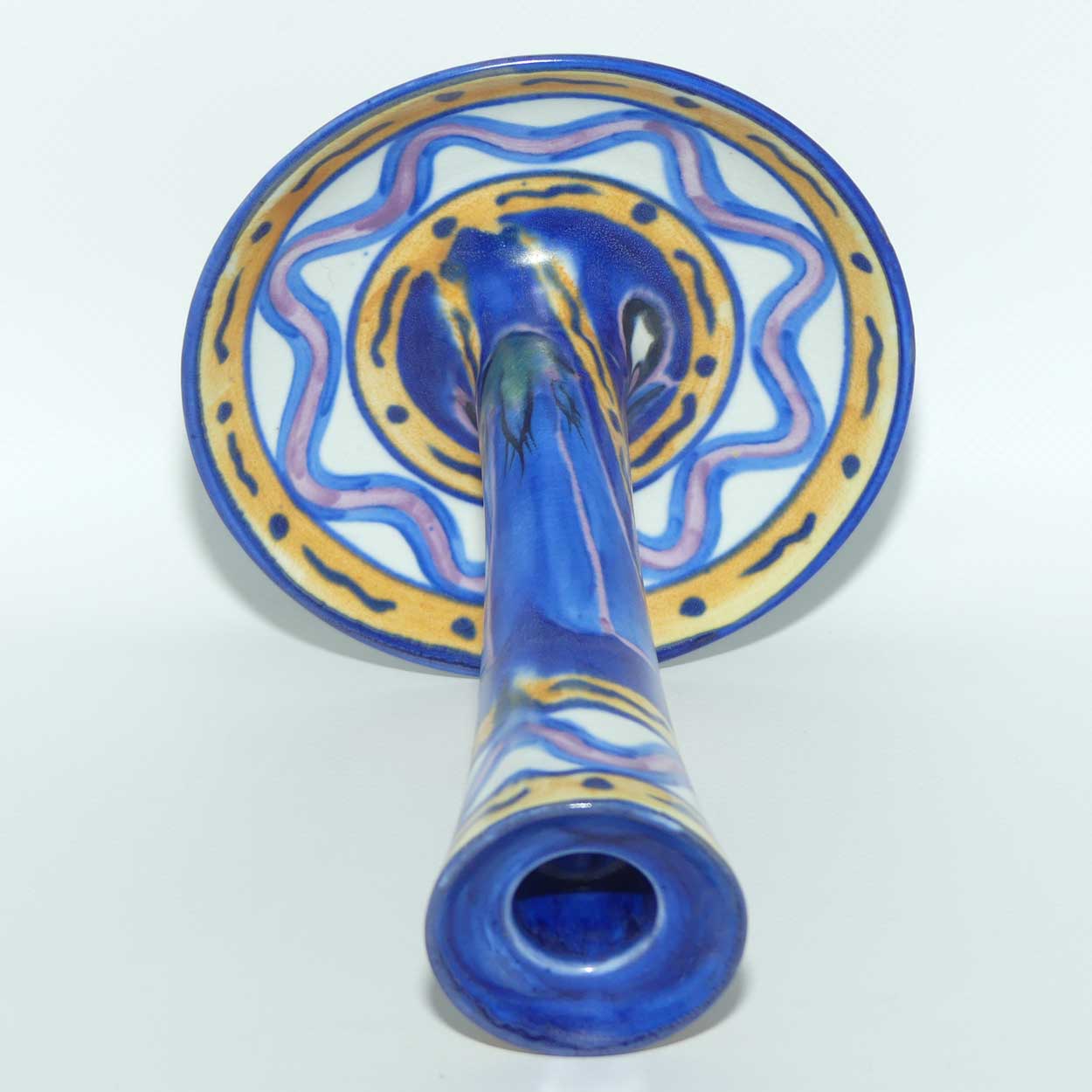 Carlton Ware Art Deco pattern candlestick | Orchid 3255