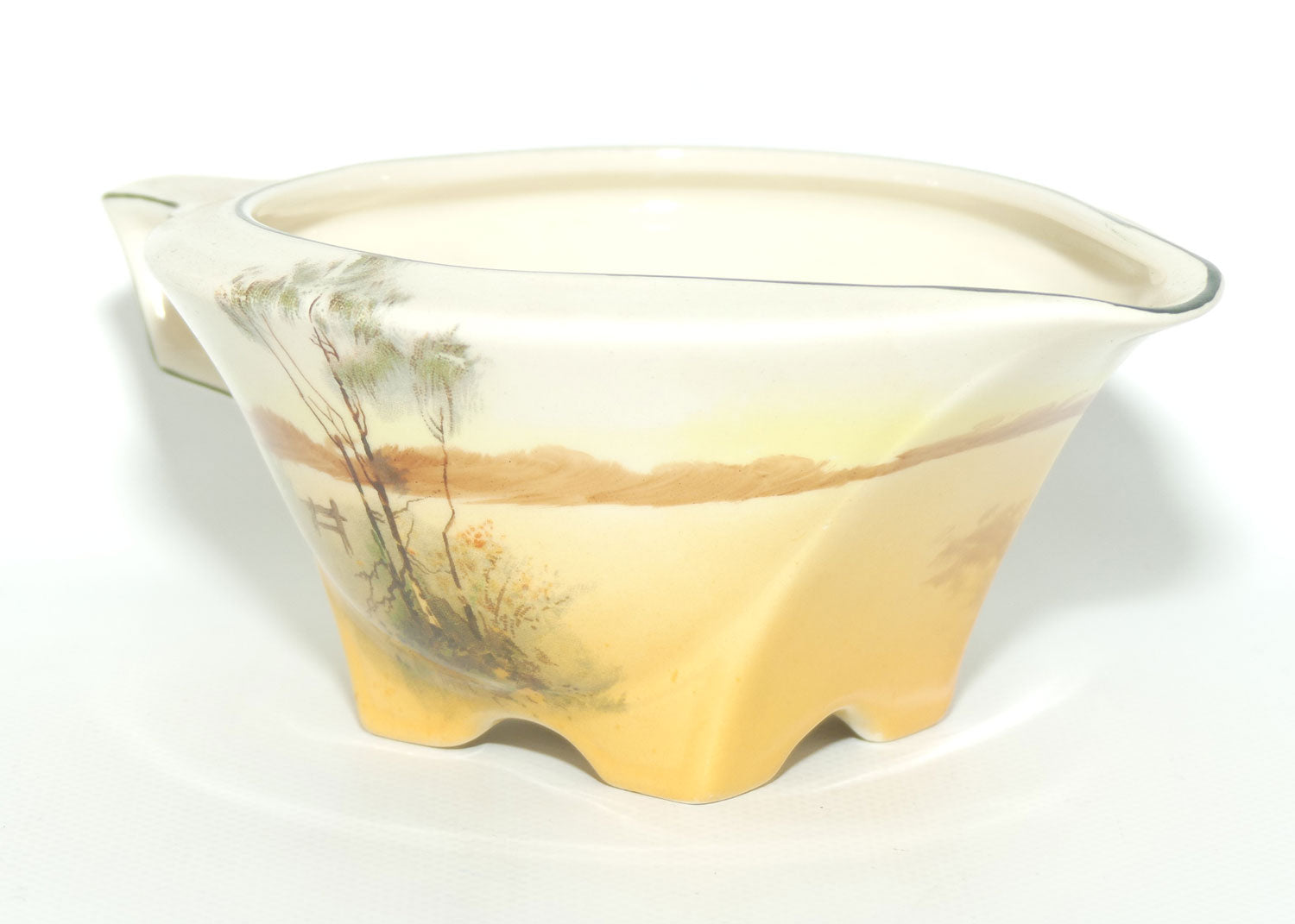 Royal Doulton Coaching Days Art Deco gravy boat