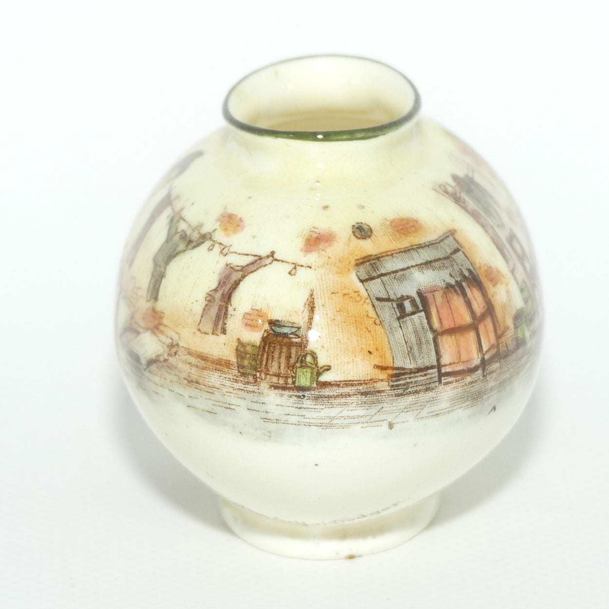Royal Doulton Dickens Artful Dodger miniature oval vase
