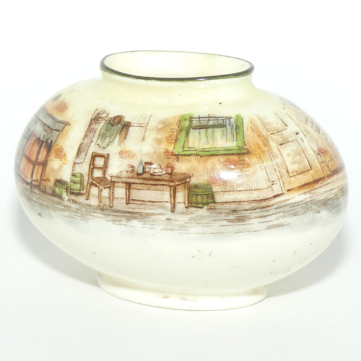 Royal Doulton Dickens Artful Dodger miniature oval vase
