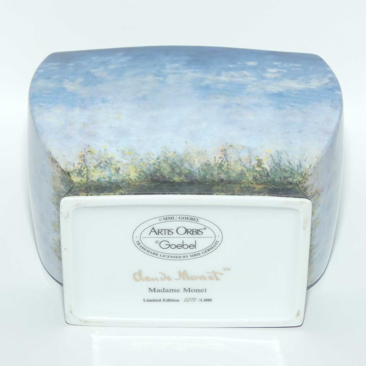 Artis Orbis by Goebel biscuit box | Claude Monet | Madame Monet | Ltd Ed 1000 only with Cert