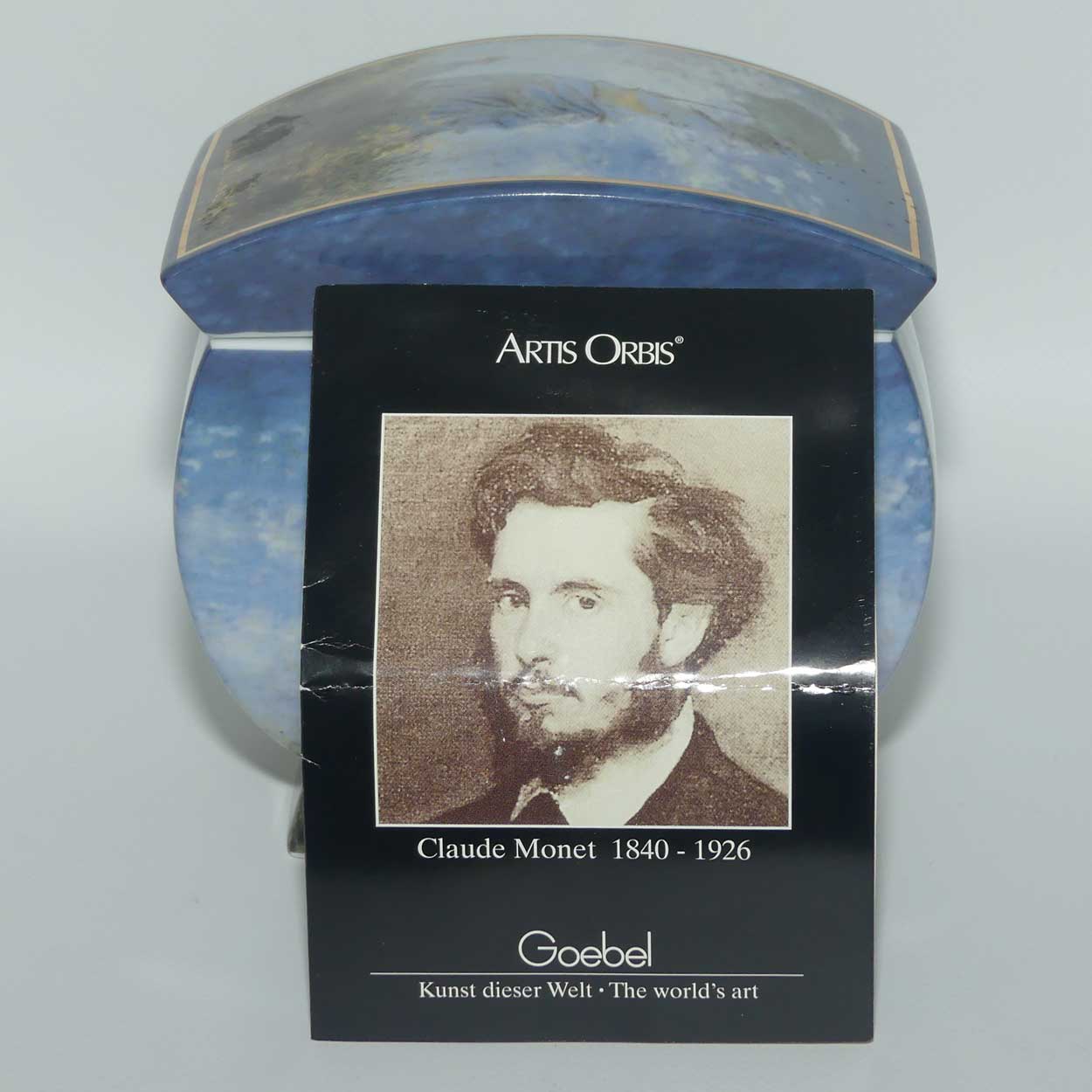 Artis Orbis by Goebel biscuit box | Claude Monet | Madame Monet | Ltd Ed 1000 only with Cert
