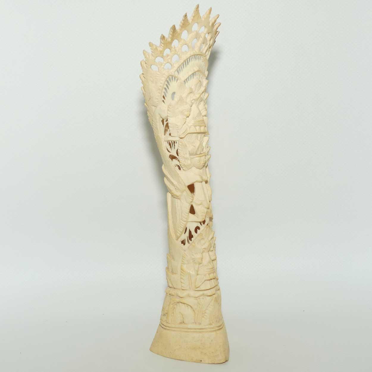 Large Balinese Carved Bone Rangda scene | #2