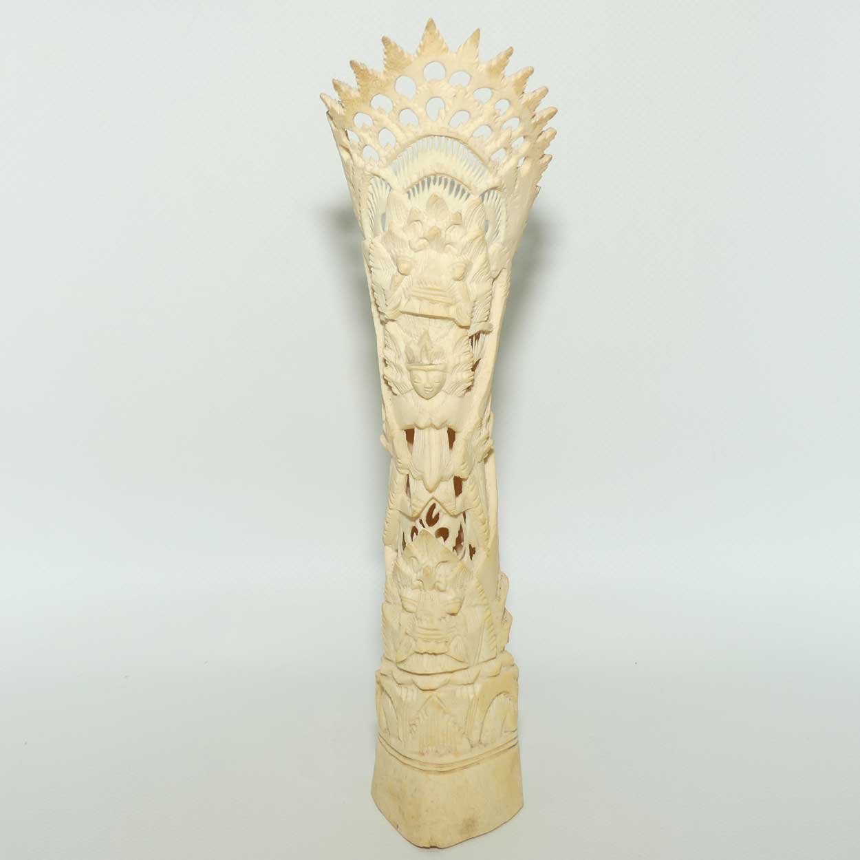 Large Balinese Carved Bone Rangda scene | #2