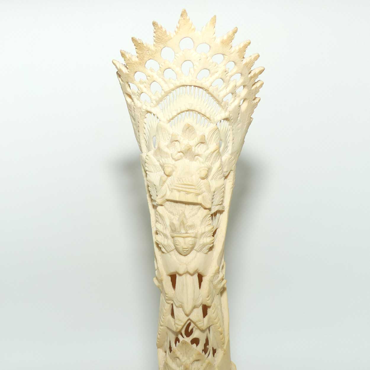 Large Balinese Carved Bone Rangda scene | #2