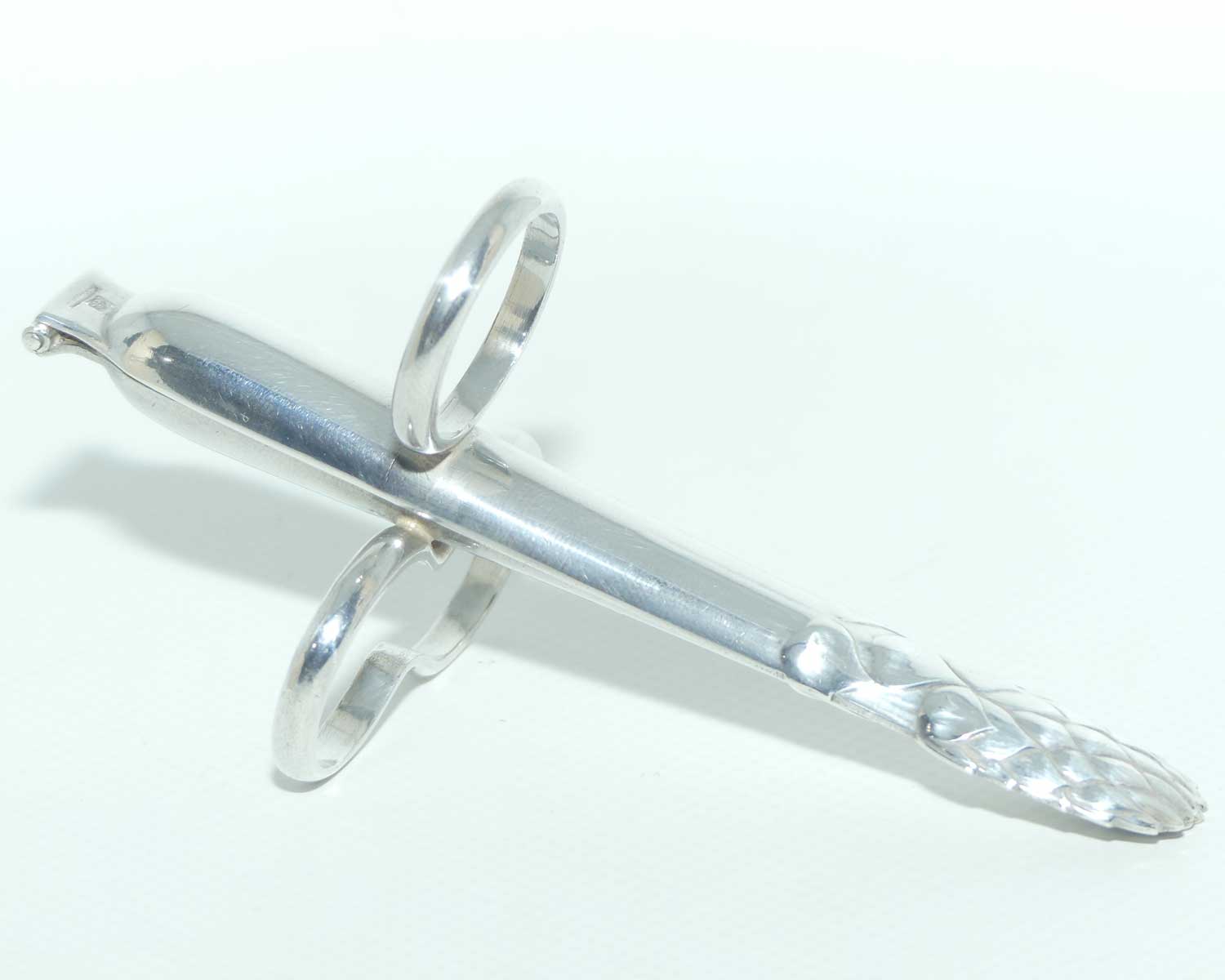 Christofle France pair of Individual Asparagus tongs | BREVETE SGDG