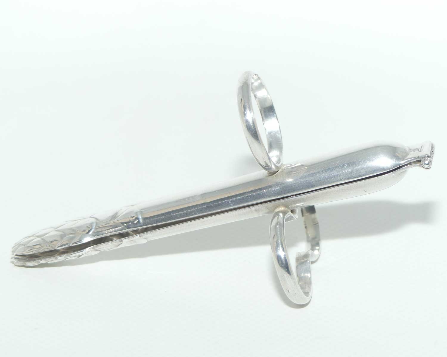 Christofle France pair of Individual Asparagus tongs | BREVETE SGDG