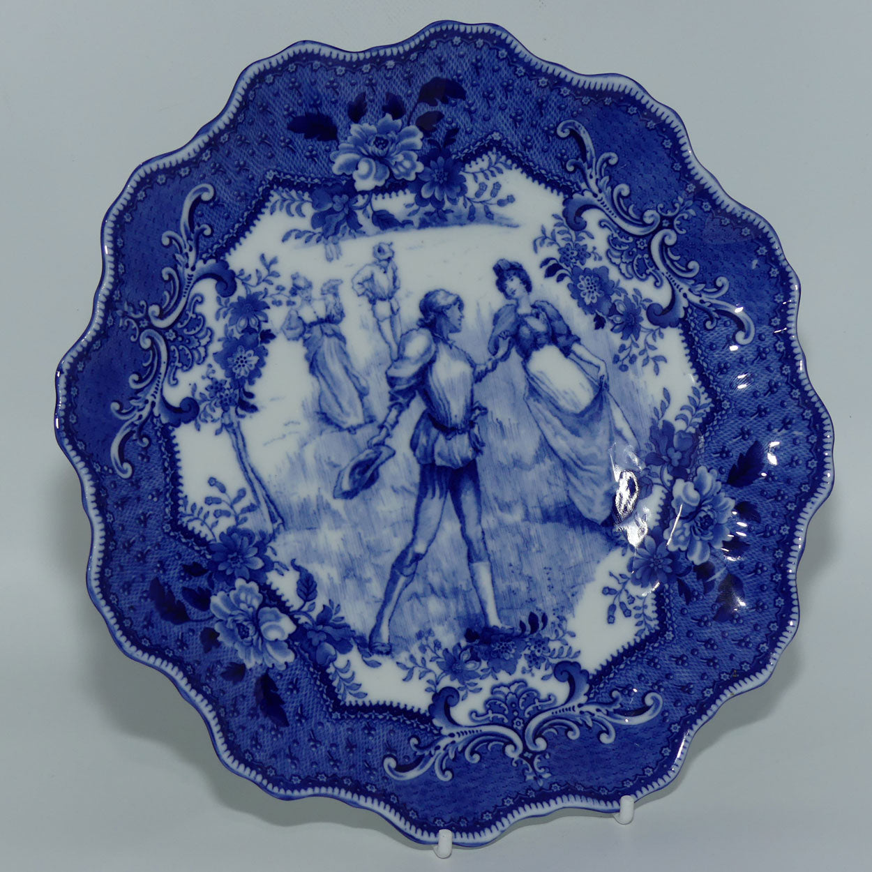 Doulton Burslem Shakespearean As You Like It Lover & Lass Stafford shape plate