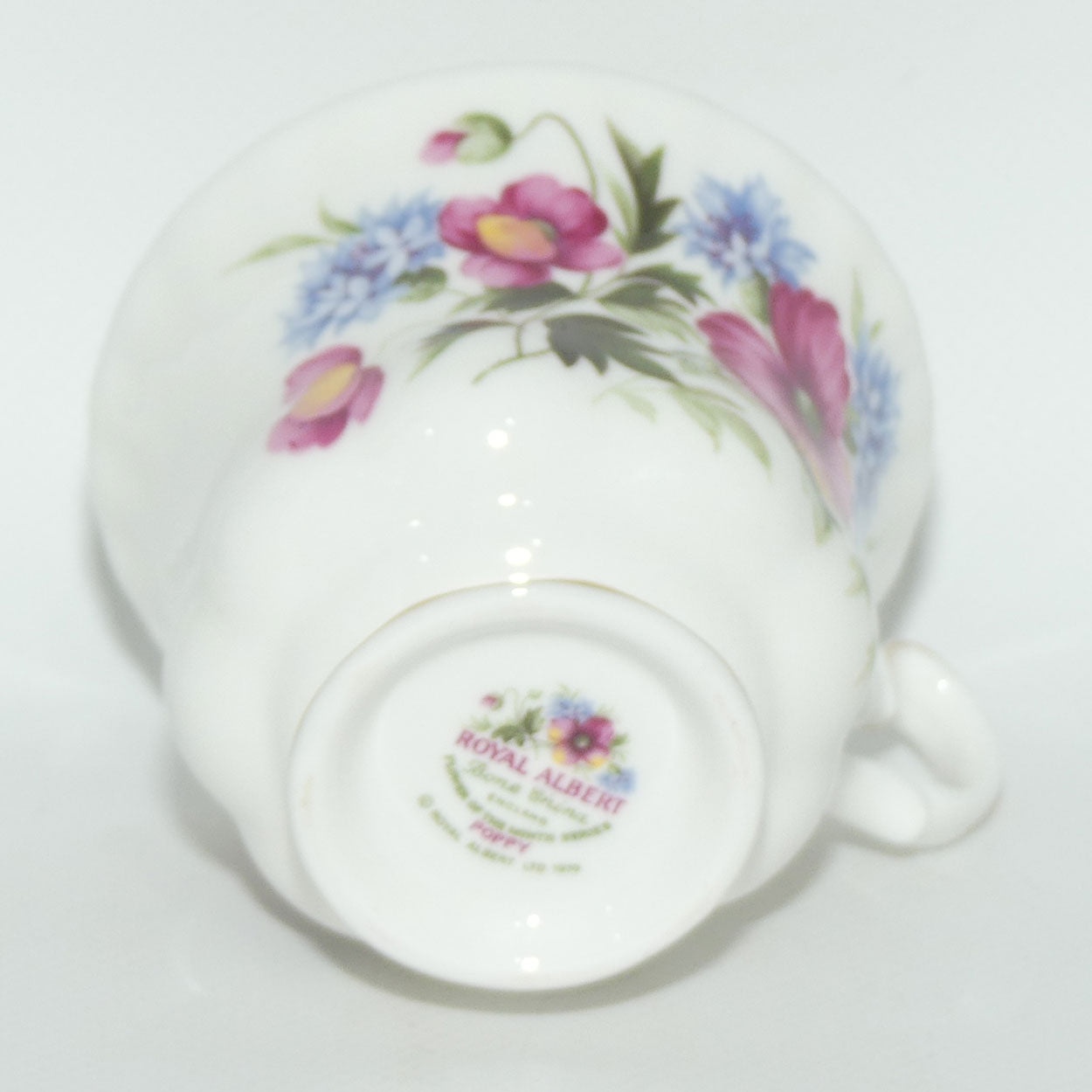 Royal Albert Bone China England | Flower of the Month series | August Poppy trio