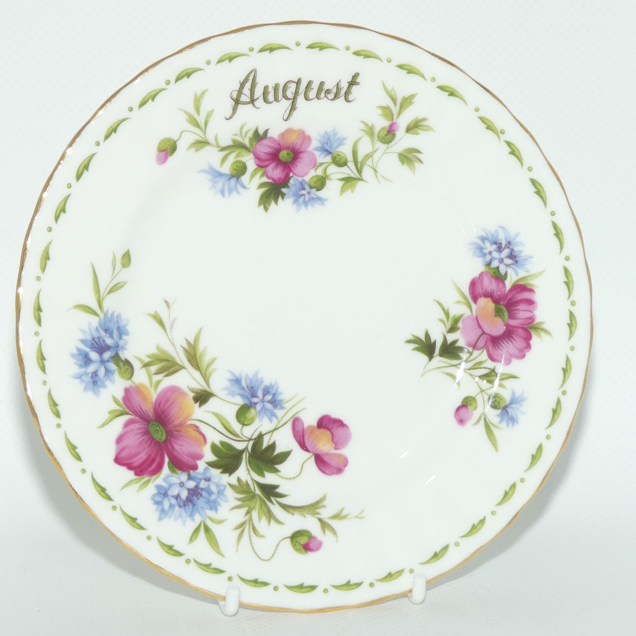 Royal Albert Bone China England | Flower of the Month series | #8 | August Poppy trio