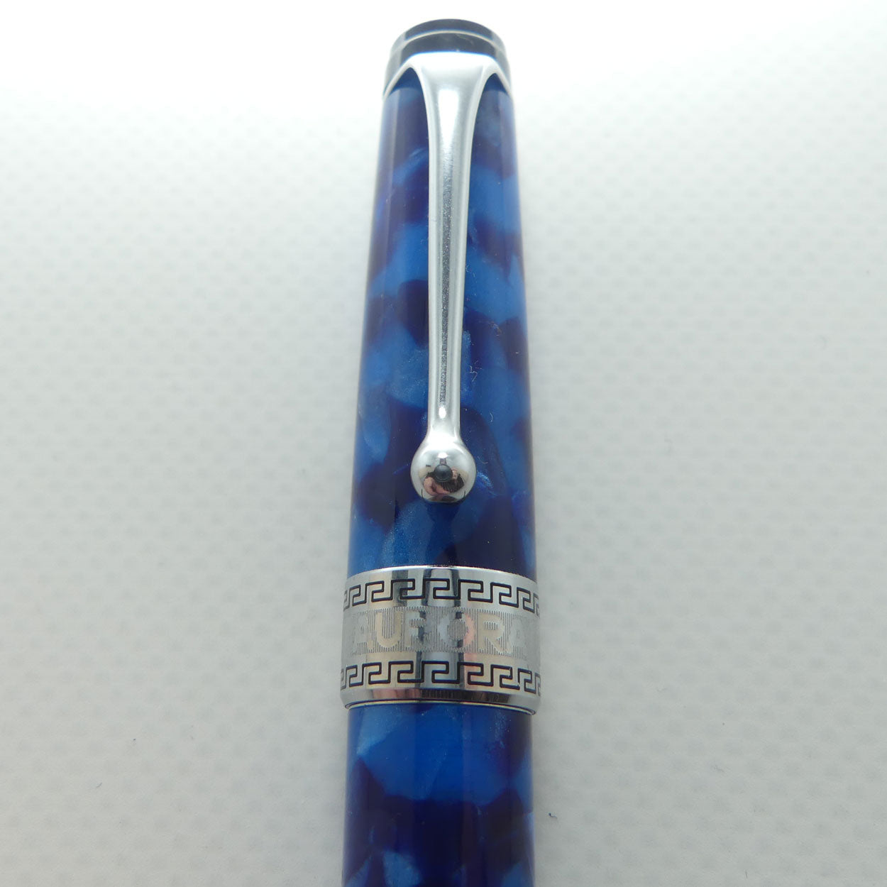 Aurora Italy Optima Cento Fountain Pen | Blue Auroloide | F nib | original boxing