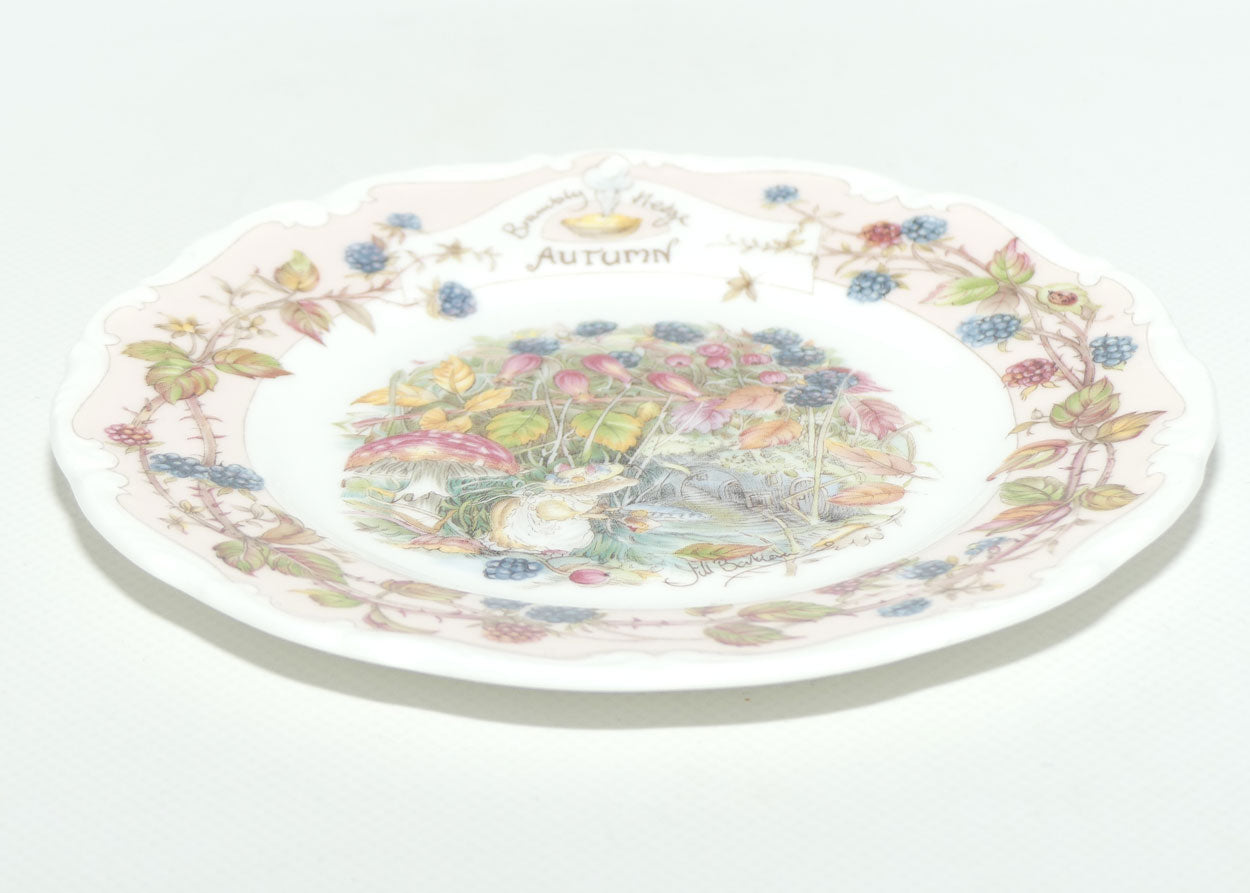 Royal Doulton Brambly Hedge Giftware | 15.5cm plate | Autumn | boxed