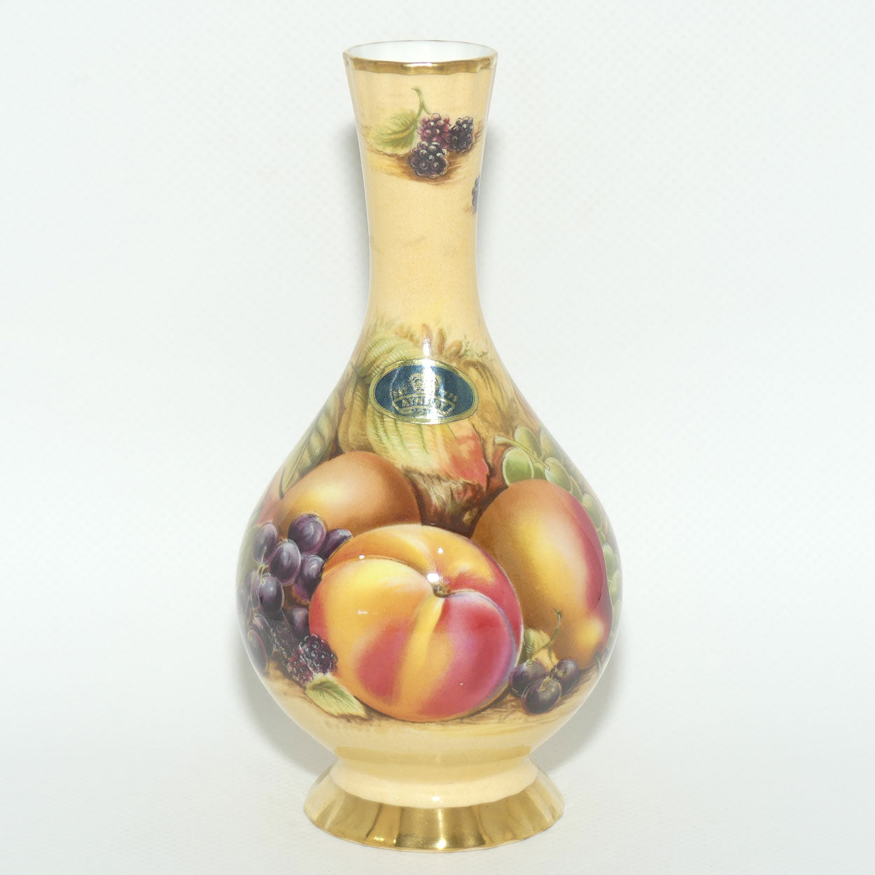 Aynsley Orchard Gold narrow neck vase