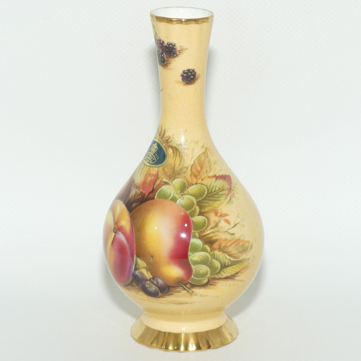 Aynsley Orchard Gold narrow neck vase