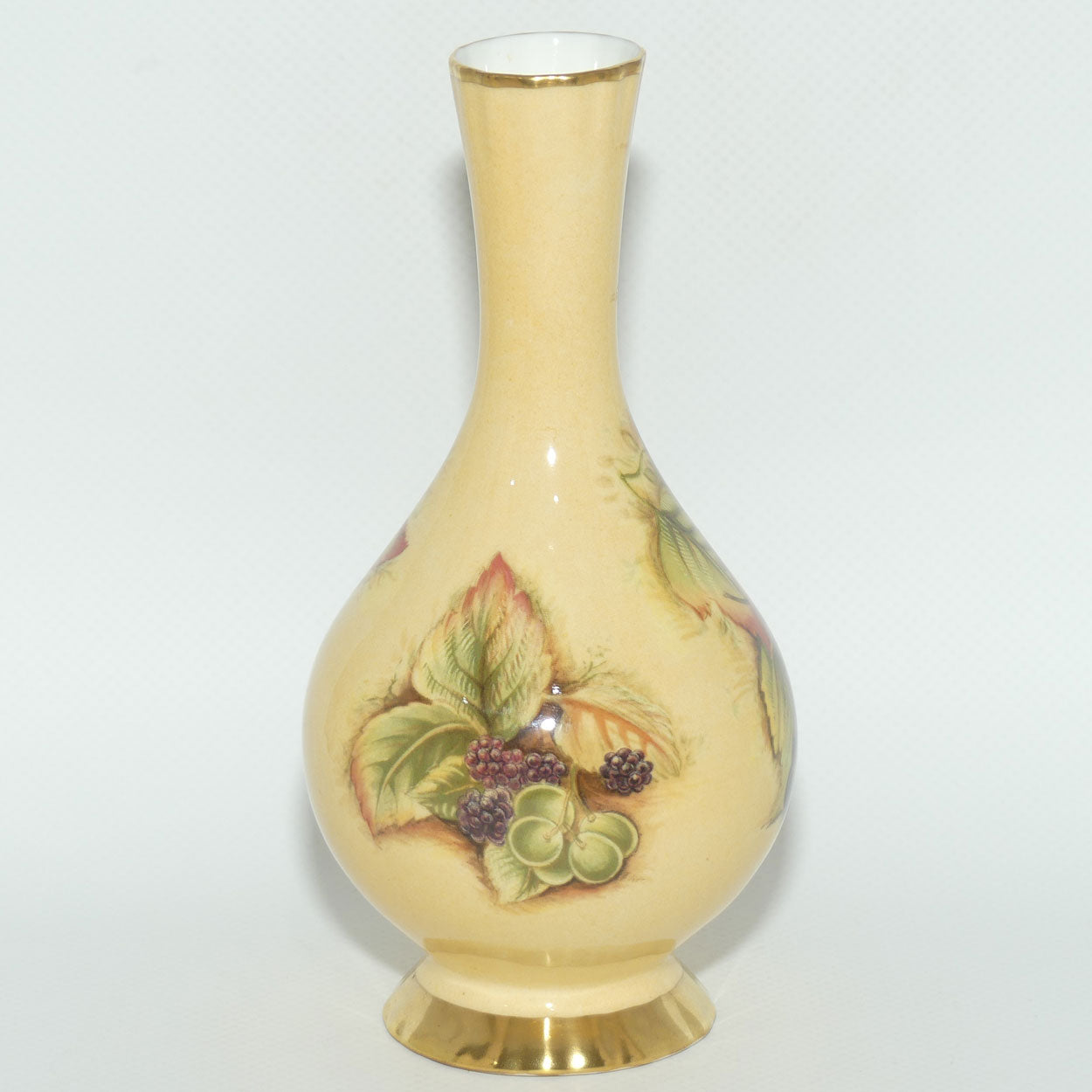 Aynsley Orchard Gold narrow neck vase