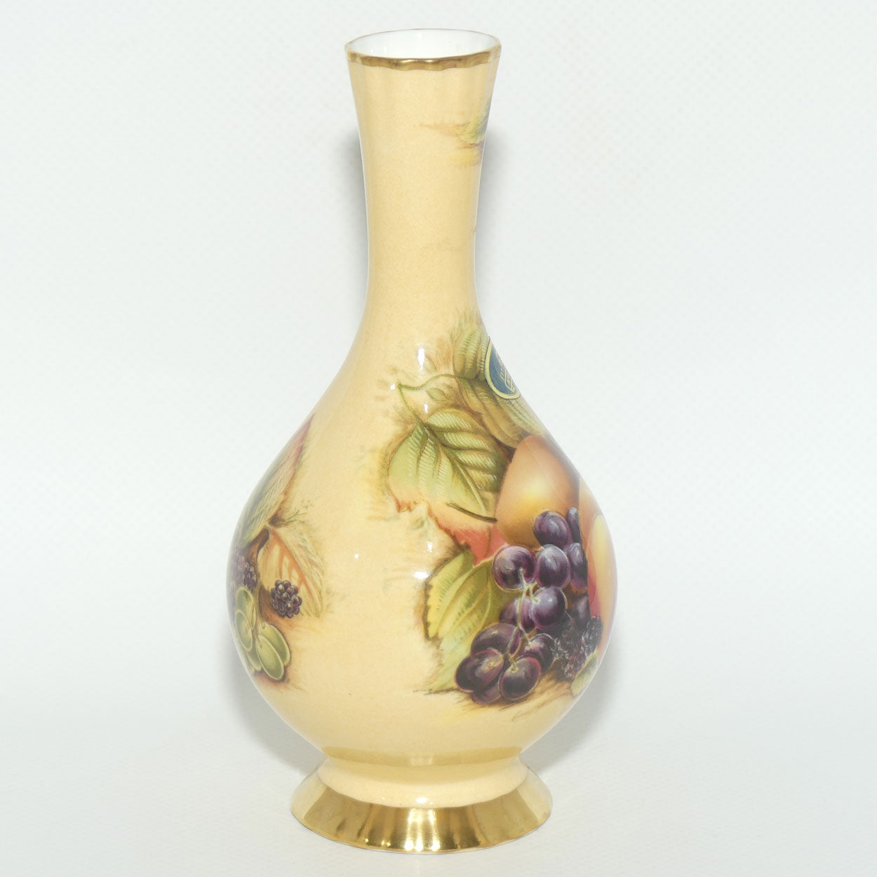 Aynsley Orchard Gold narrow neck vase