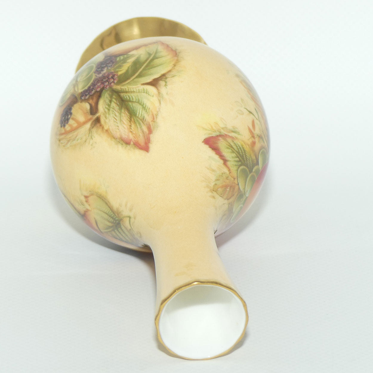 Aynsley Orchard Gold narrow neck vase