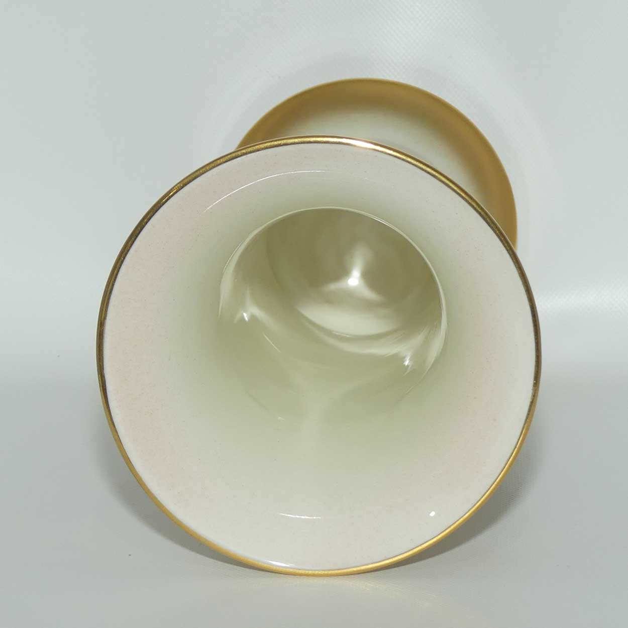 Royal Worcester hand painted and gilt Fruit tall trumpet vase | H Ayrton