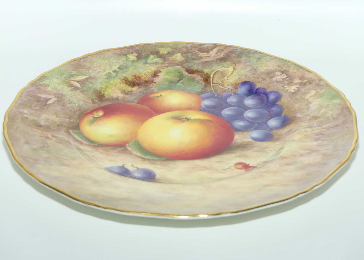 Royal Worcester hand painted Fruit large round plate | 27.5cm | #2 | Ayrton