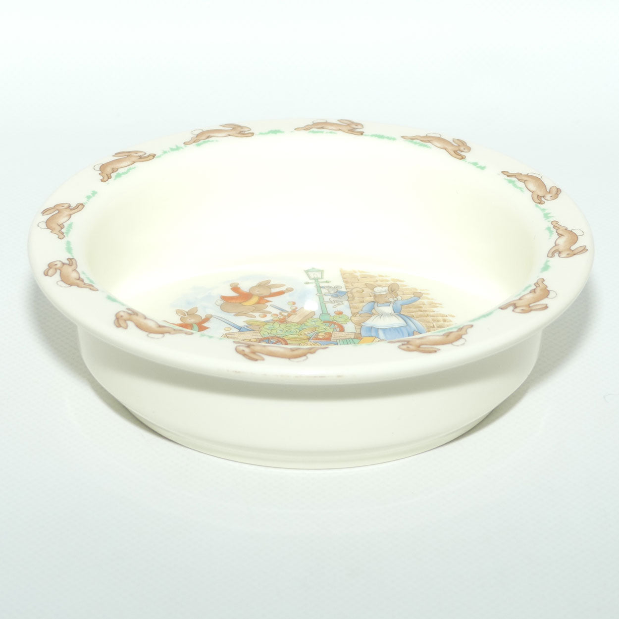 Royal Doulton Bunnykins Tableware Toppling the Fruit Cart baby bowl